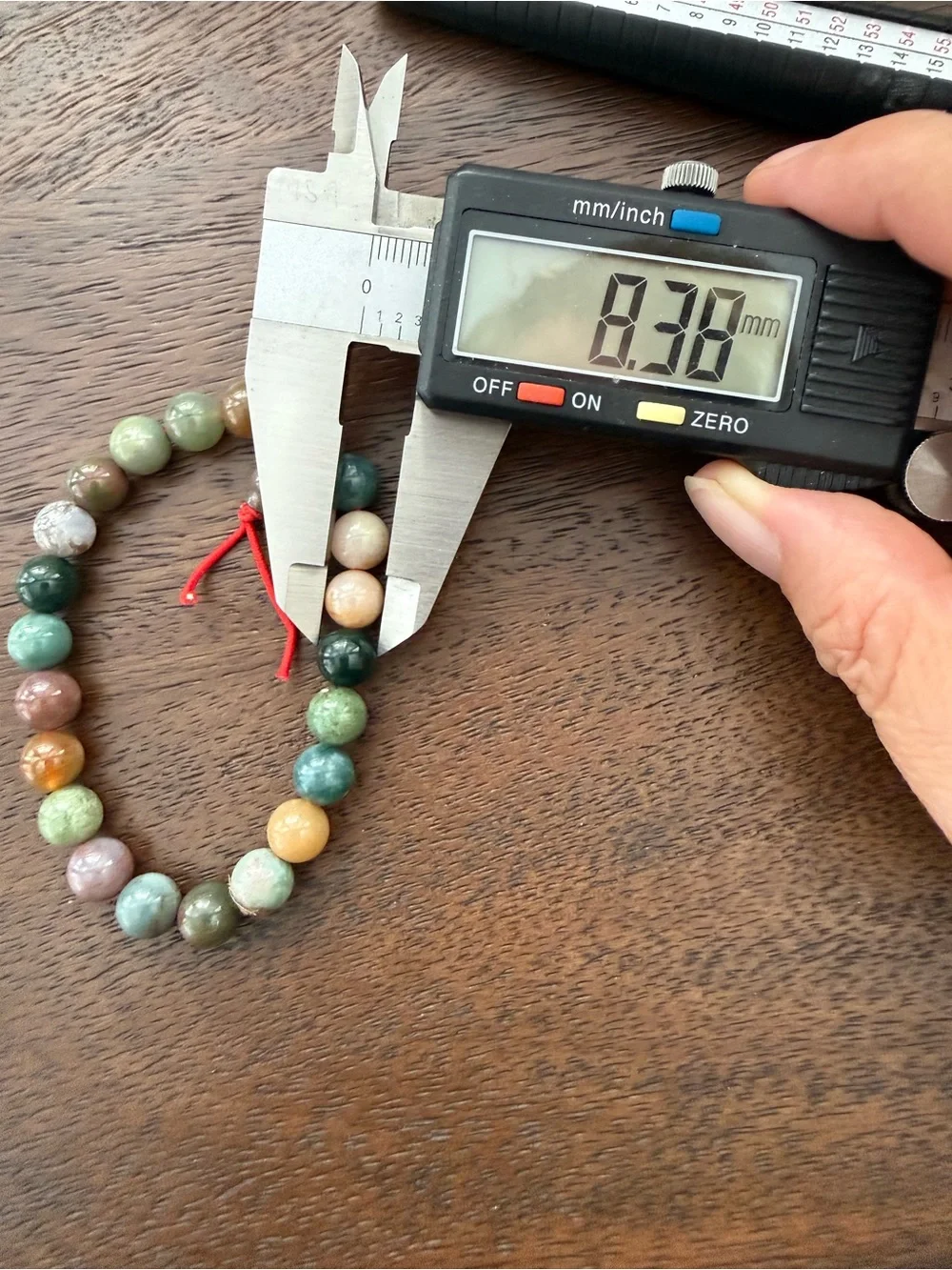 Multicolor Agate Bead Stretchy Bangle Bracelet